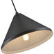 R Series 1 Light 13 inch Satin Black Indoor Pendant Ceiling Light